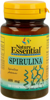 Дієтична добавка Nature Essential Spirulina 400 мг 100 таблеток (8435041330267)