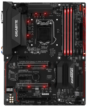 Материнская плата Gigabyte GA-Z270X-Ultra Gaming LGA 1151v1 (GA-Z270X-ULTRA GAMING) Б/У