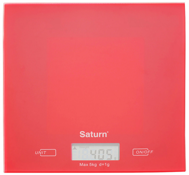 Весы кухонные SATURN ST-KS7810 red