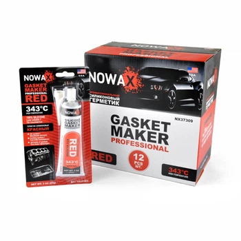 Герметик-прокладка силиконовый высокотемпературный Nowax Красный 85 г (NX37309)