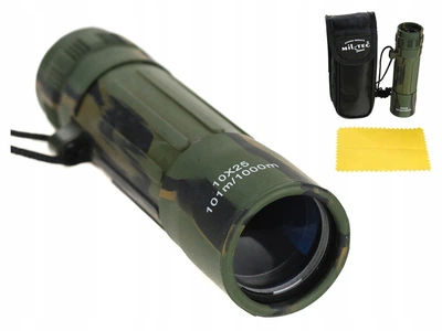 Монокль 10х25 Камуфляж Mil-Tec з чохлом Десятикратний FERNGLAS MONOKULAR 10X25 TARN (15705020)