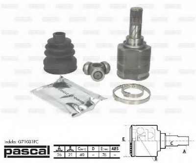 ШРУС PASCAL G71031PC Nissan Micra 39204AY125