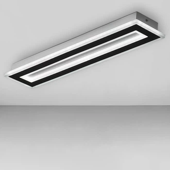Люстра потолочная светодиодная LED Light House SY-19152/580 WH+BK 580*120*50 68W без пульта, цвет белый с черным