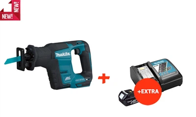 Аккумуляторная ножовка Makita DJR188Z+1 аккумулятор и быстрозарядное ЗУ (DJR188RF)