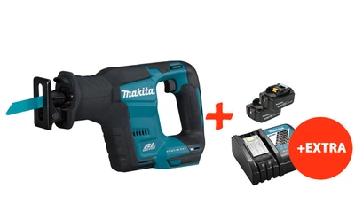 Аккумуляторная ножовка Makita DJR188Z+2 акк.18V 5 Ah+быстрозарядное ЗУ (DJR188RT2)