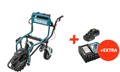 Аккумуляторная самоходная тачка Makita DCU180Z+2 акк.18V 5 Ah+быстрозарядное ЗУ (DCU180RT2)