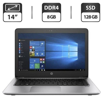 Ноутбук HP Probook 440 G4 / 14" TN / Intel Core i3-7100U (2(4) ядра по 2.4GHz) / 8GB DDR4 / 128GB SSD / Intel HD Graphics 620 / WebCam / HDMI б/в