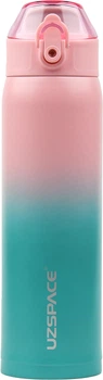 Термочашка UZSPACE X4 Gradient 4201 500 мл Розово-голубая (6955482343647)