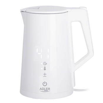 Електрочайник ADLER AD 1345W POLAND 1.7л STRIX LED металевий з регулюванням температури