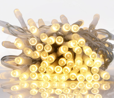 Светодиодная гирлянда нить Aloici YF054 на батарейках 50 LED 5 м 1шт/1 уп Теплый белый (AM-168)