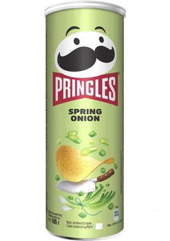 Чипсы Spring&Onion (Зеленый лук) ТМ "Pringles" 165 г (152164)
