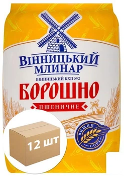 Мука пшеничная высшего сорта ТМ "Винницкий Млинар" 1кг упаковка 12 шт (138737)