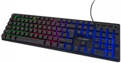 Клавіатура дротова ATLANFA AT-6300 з підсвічуванням RGB