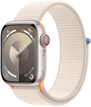 Smartwatch Apple Watch Series 9 GPS + Cellular 41mm Starlight Aluminium Case with Starlight Sport Loop (MRHQ3)
