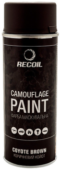 Краска маскировочная Recoil Coyote Brown 400 мл (коричневый койот, матовый, аэрозоль)