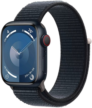 Смарт-годинник Apple Watch Series 9 GPS + Cellular 41mm Midnight Aluminium Case with Midnight Sport Loop (MRHU3)