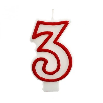 Свічка в торт цифра "3"