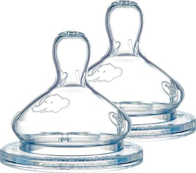 Силіконова соска Bebe Confort Emotion дитяче харчування широка основа розмір S3 2 шт (3102201200)
