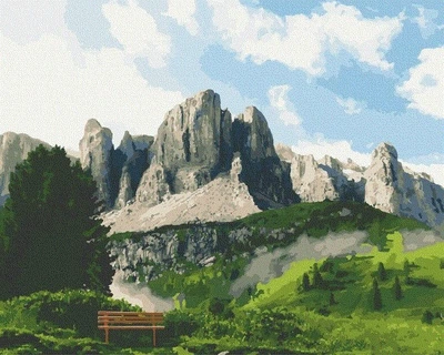 Картина за номерами Art Craft Доломітові Альпи 40 х 50 см без коробки