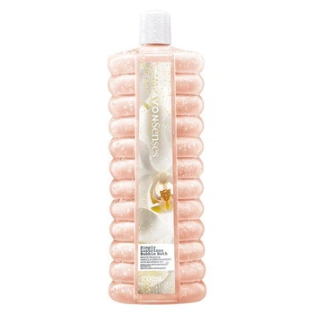 Піна для ванни Avon Senses Simply Luxurious Bubble Bath White Peach & Vanilla Orchid Skent Справжня розкіш з персиком і ванільною орхідеєю 1000 мл