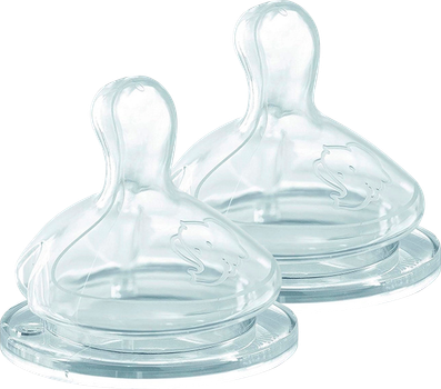 Силіконова соска Bebe Confort Emotion Physio широка основа середній потік розмір M 2 шт (3102202000)