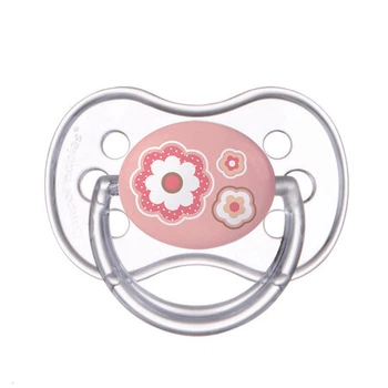 Пустушка силіконова симетрична 0-6м NEWBORN BABY рожева Canpol babies 22/580_pin