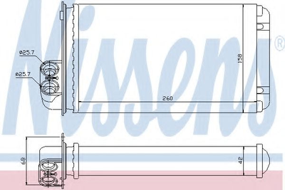 пічка RN SCENIC I(96-)1.4 i(+)[OE 77 01 205 450] Nissens (73255)