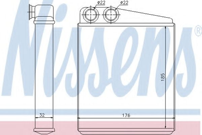 пічка VW GOLF V(03-)1.4 FSI(+)[OE 1K0.819.031 A] Nissens (70228)