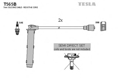 Комплект кабелей зажигания Tesla (T565B)