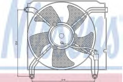 Вент-р DW LANOS(97-)1.3 i(+)[OE 96183756] Nissens (85349)