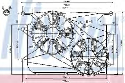 Вент-р OP ANTARA(06-)2.0 CDTi(+)[OE 96829535] Nissens (85610)