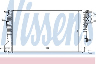 Радиатор RN MEGANE III(08-)1.6 dCi(+)[OE 21410-0057R] Nissens (637617)