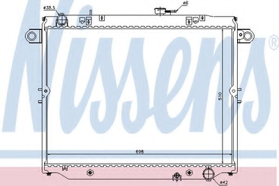 Радиатор LS LX 470(+)[OE 16400-50210] Nissens (64882)