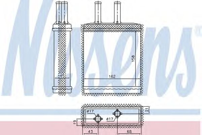 пічка KIA SPORTAGE(93-)2.0 i(+)[OE OK011-61-A10A] Nissens (77505)