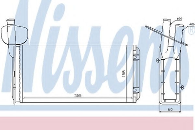 пічка VW TRANSPORTER T4(90-)1.8 i(+)[OE 701.819.031 A] Nissens (73965)