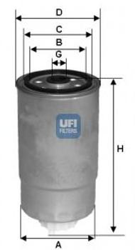 Топливный фильтр UFI (2435100)