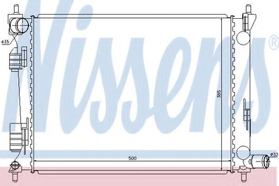 Радиатор HY ACCENT(11-)1.4 i 16V(+)[OE 253101R000] Nissens (66756)