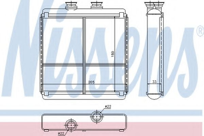 печь MB CW 204(07-)C 180(+)[OE 204 830 00 61] Nissens (72042)