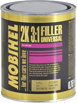 Грунт для пластмассы (HELIOS Mobihel) Low Voc 0.75л. (вторичный, мокрым по мокрому)