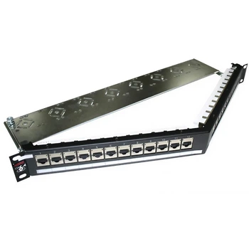 Патч-панель угловая Molex PID-00218 19"/24xRJ45/STP/категория 6A/1U
