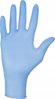 Нітрилові рукавички Nitrylex Classic сині S 50 пар