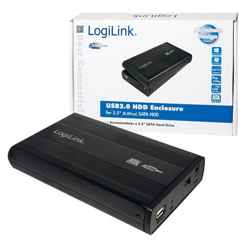 Kieszeń zewnętrzna Logilink UA0082 na 3.5" SATA USB 2.0 (4052792004236)