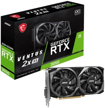 Відеокарта MSI PCI-Ex GeForce RTX 3050 Ventus 2X XS 8G OC 8GB