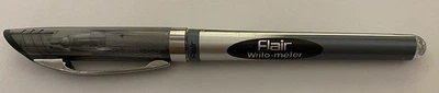 Ручка шариковая 743 Writo-meter, непрозрачная черная /12/