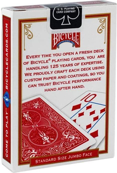 Гральні карти US Playing Card Company Rider Back International Jumbo (73854000885)