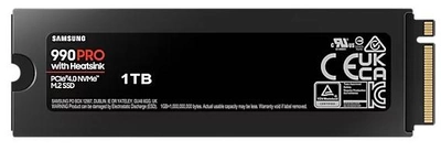 Dysk SSD Samsung 990 Pro Heatsink 1TB M.2 NVMe PCIe 4.0 (MZ-V9P1T0CW)