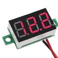 Вольтметр цифровой, дисплей 0,36 дюймов (красный)