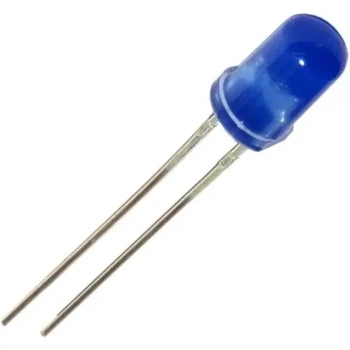 Светодиод 5 мм, 3-3.2В, 20мА, 5 шт., LED, синий