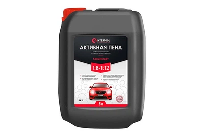 Активная пена Intertool 5л концентрат для бесконтактной мойки авто очищающее средство для автомобилей (DR-P_33IT)