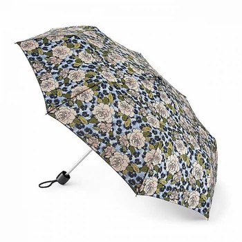 Зонт женский механический Fulton Minilite-2 L354 Rose and Animal (Бежевые розы)